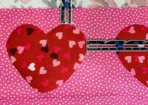 Measure Heart Placements for Valentine Apron