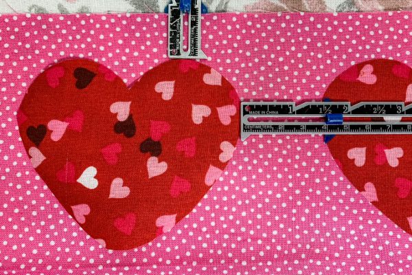 Measure Heart Placements for Valentine Apron