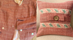 Upcycle a Jacket into a Pillow BERNINA WeAllSew Blog Feature 1100x600