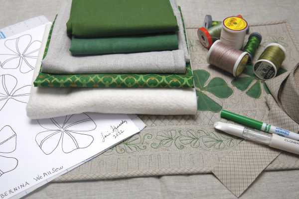 1.ShamrockTable Runner Tutorial, BERNINA WeAllSew Blog, 1200 x 800