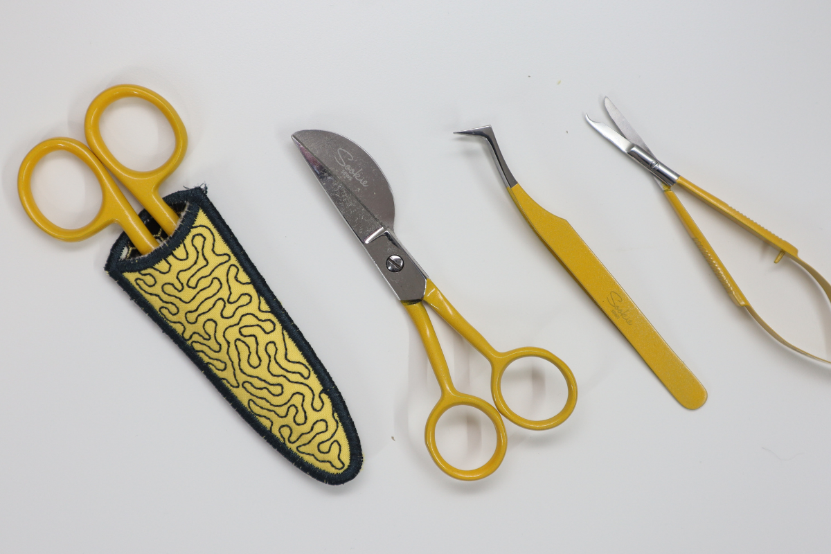 Cork Embroidery Scissors Sheath