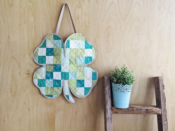 "St. Patrick’s Day Wall Hanging" is a Free St. Patrick's Day Quilted Project designed by Pat Bravo from We All Sew!
