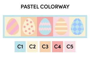 Easter Egg Sewalong Pastel Colorway