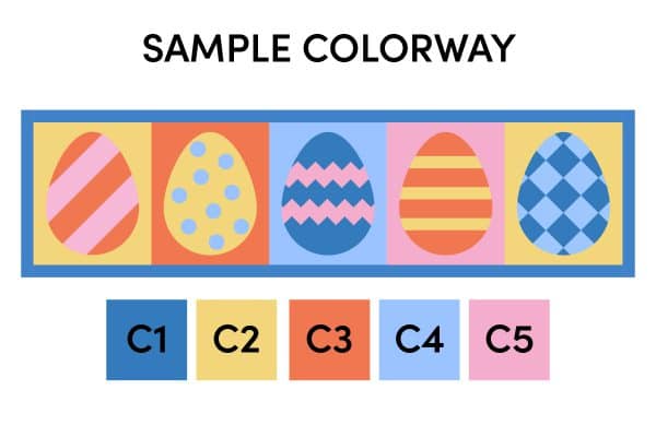 Easter Egg Sewalong Sample Colorway BERNINA WeAllSew Blog 1200 x800