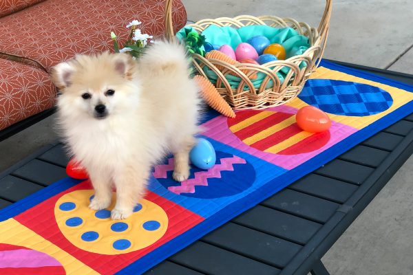 easter egg table runner tutorial