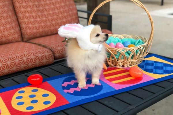 easter egg table runner tutorial