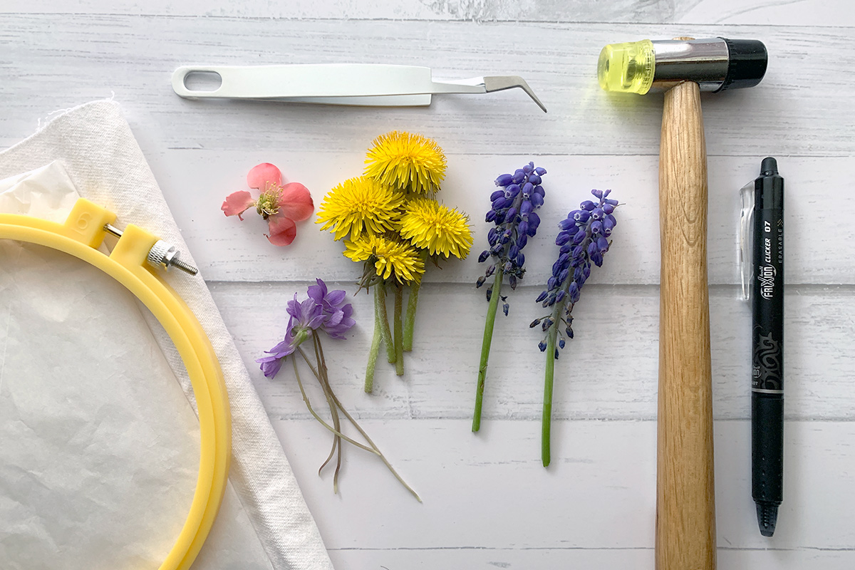 How To Make A Pounded Flower Embroidery