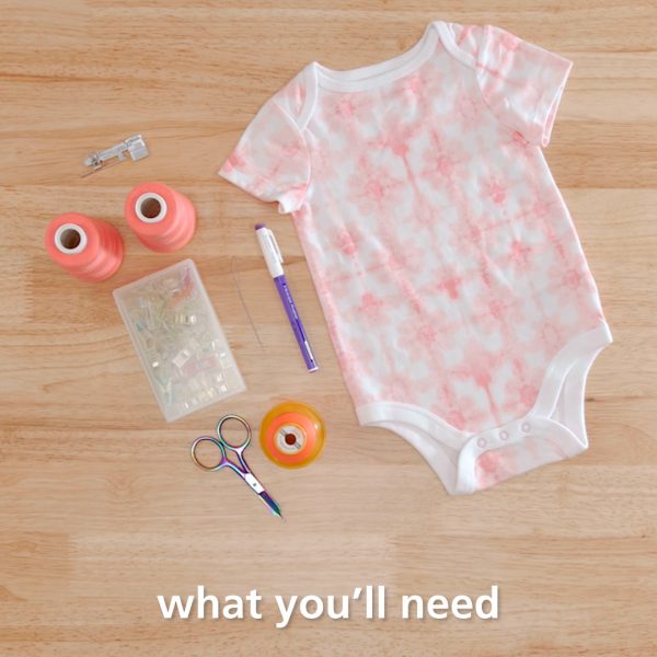 Ruffle Bum Baby Bodysuit - Supplies