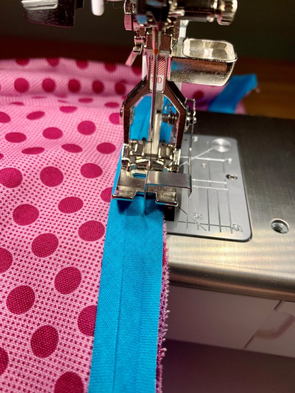 Sewing Bias Tape with an Edgestitch Foot