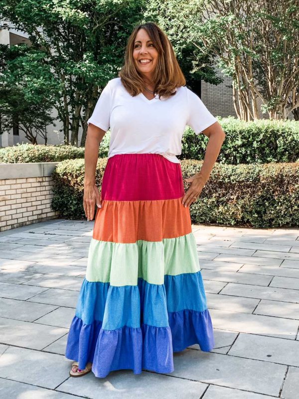 How to Sew a Multi-tiered Maxi Skirt - WeAllSew