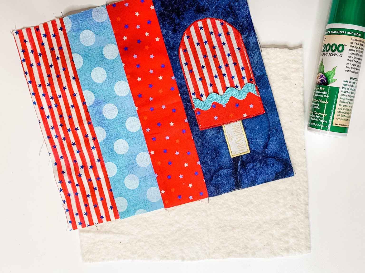 Popsicle Mug Rug Pattern How to Sew a Patriotic Mug Rug with Appliqué Popsicle - WeAllSew