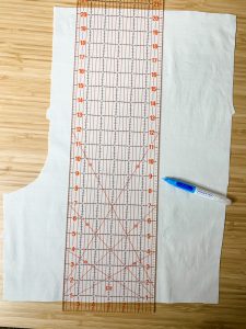 draw a guideline for decorative stitches