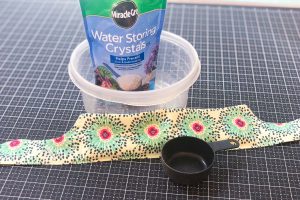 adding water storing crystals to the dog cooling bandana BERNINA WeAllSew Blog-2