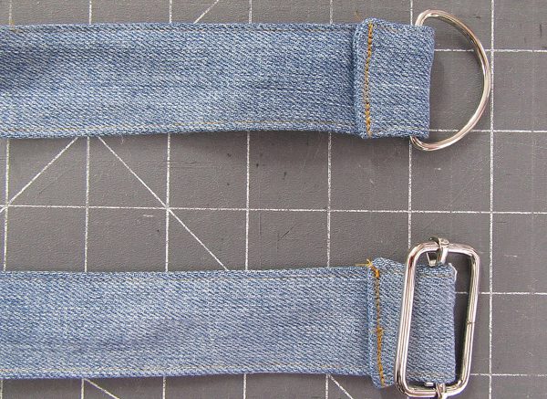 recycled jean bag attach strap hardware 200X874