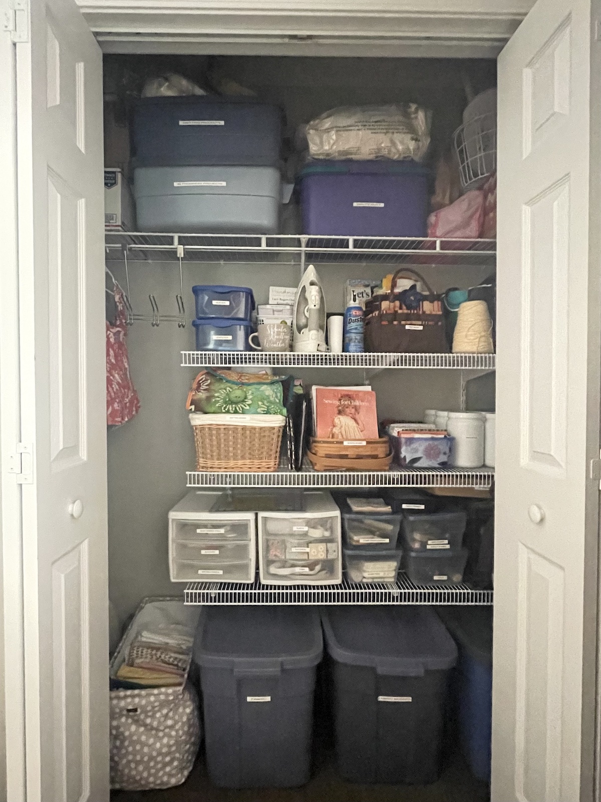 Sewing Space Tutorial: Closet Storage