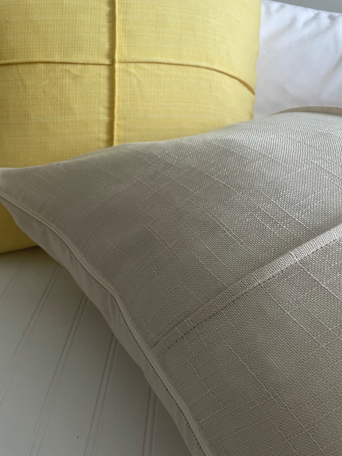 Sew Classic Pillow Covers with a Twist Tutorial: Before and After