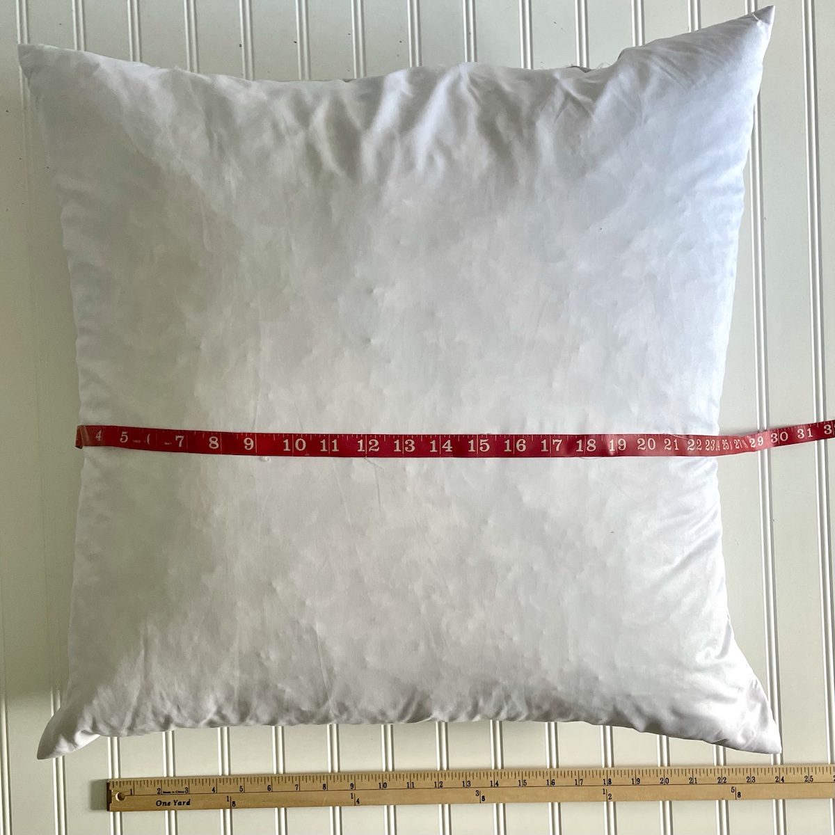 Five pillow cases sewn together then insert pillows sale