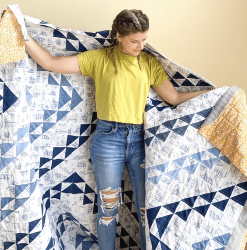 DIY Quilt From Upcycled Flannel Shirts
