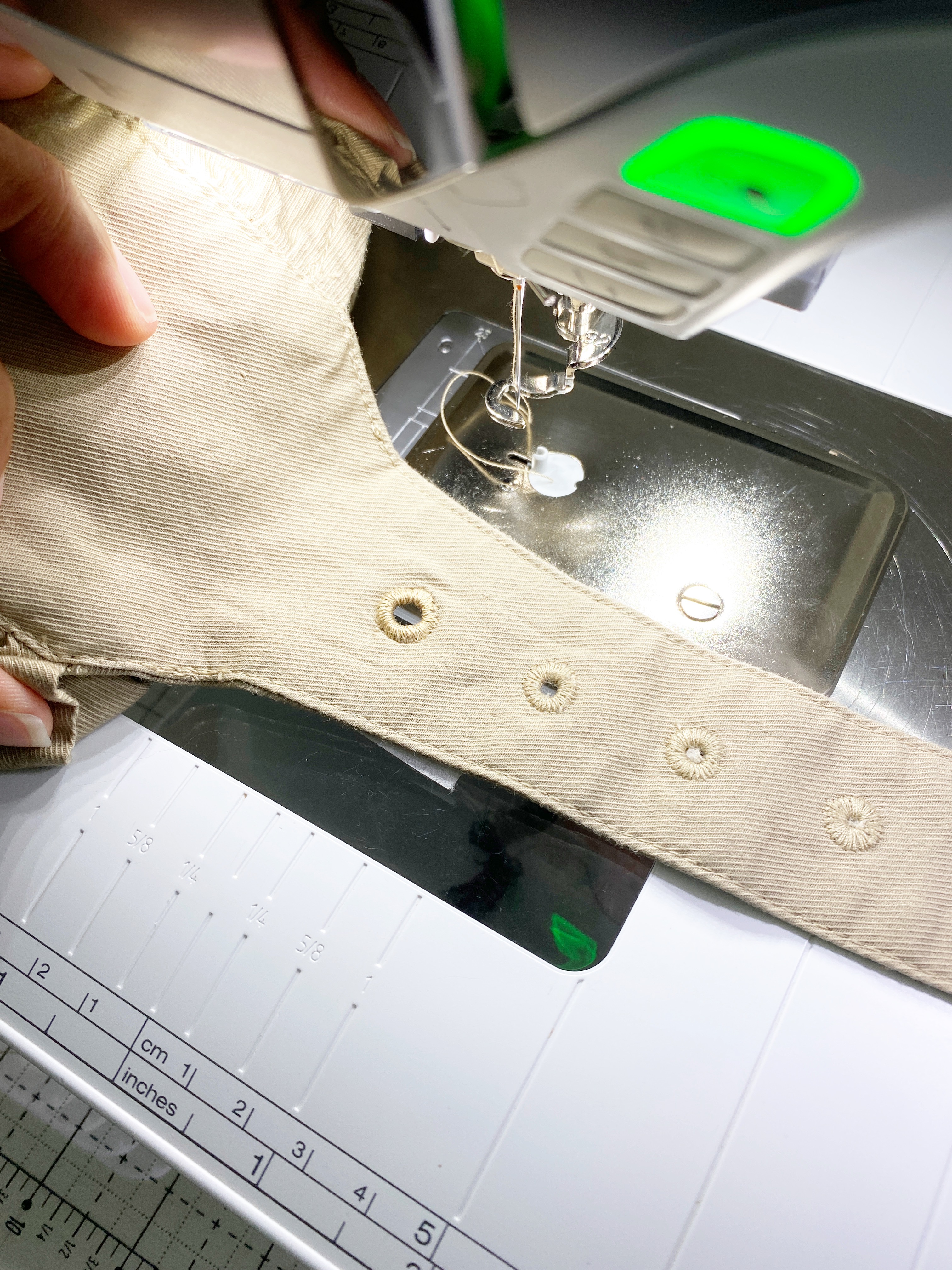 How To Add An Eyelet To Ready-Made Garment: Begin Stitching