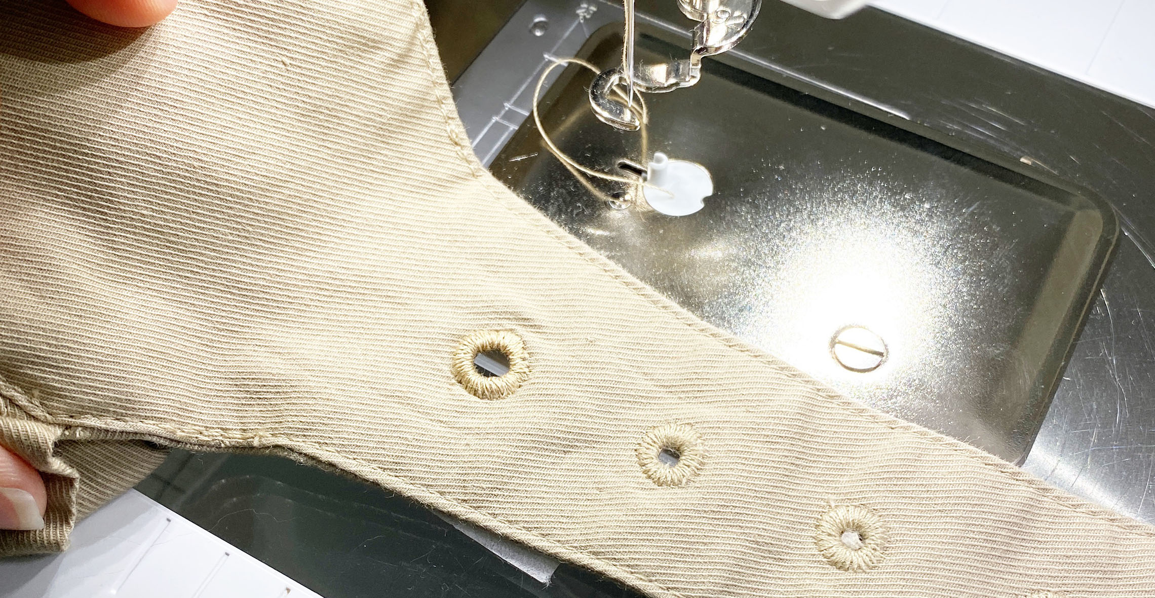 How to Add an Eyelet to a Readymade Garment BERNINA WeAllSew Blog