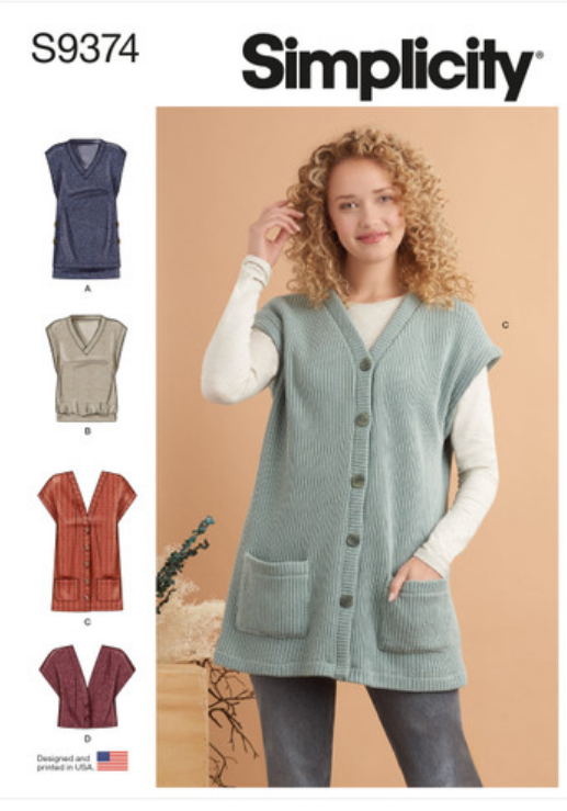 Keith Knit Vest Sewing Pattern – Casual Patterns – Style Arc