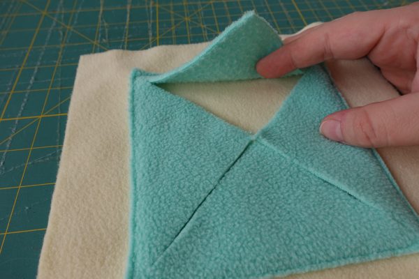 Sew Your Own Snuffle Mat DIY - cut the x square