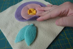 Sew Your Own Snuffle Mat DIY - finished flower block