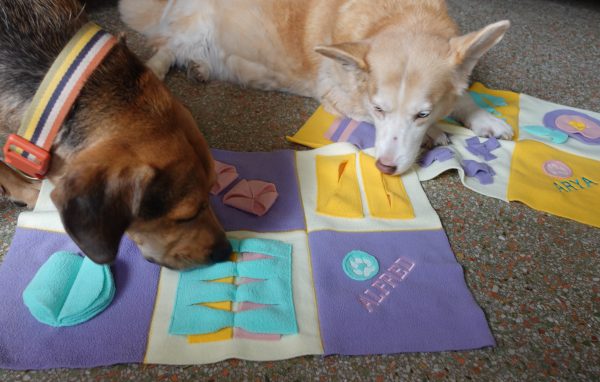 DIY Snuffle Mat for Dogs or Cats - see kate sew