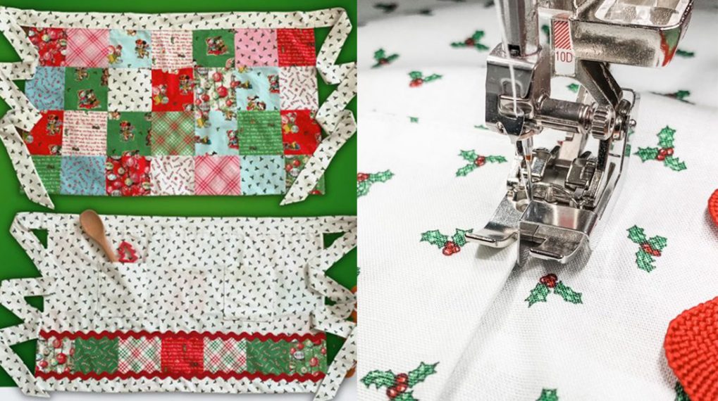 Sew a Reversible Patchwork Christmas Apron_featured