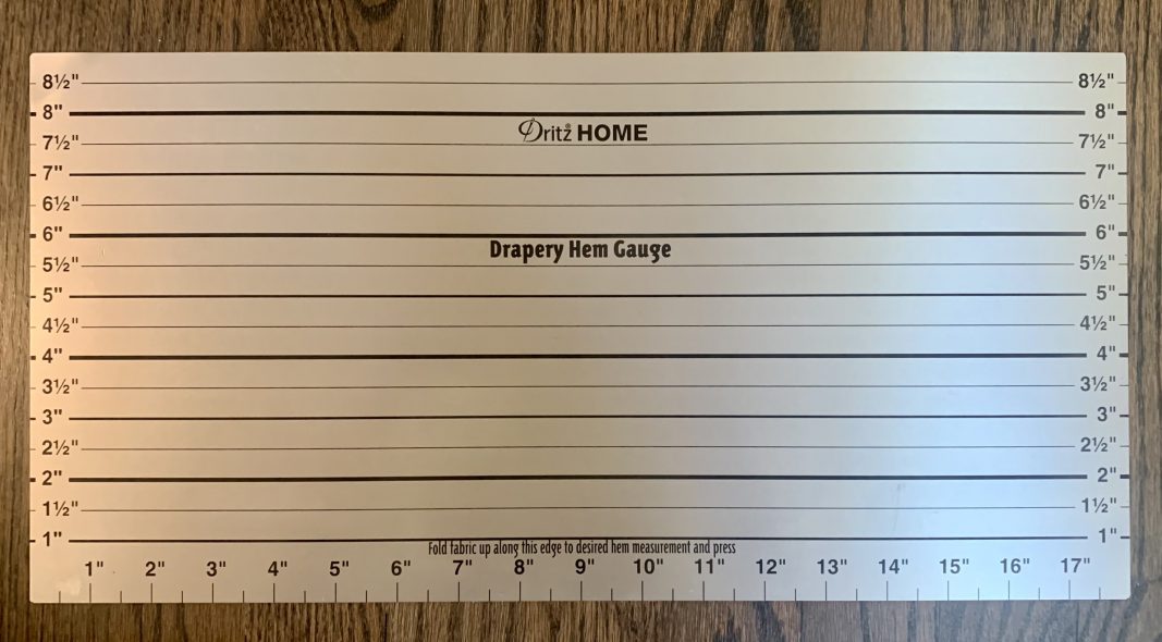 Drapery Hem Gauge