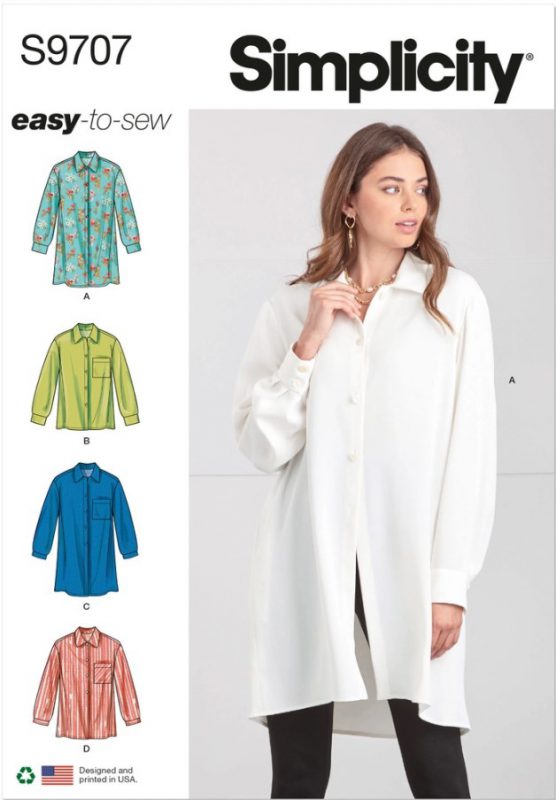 Simplicity 9707 Button Up Shirt 