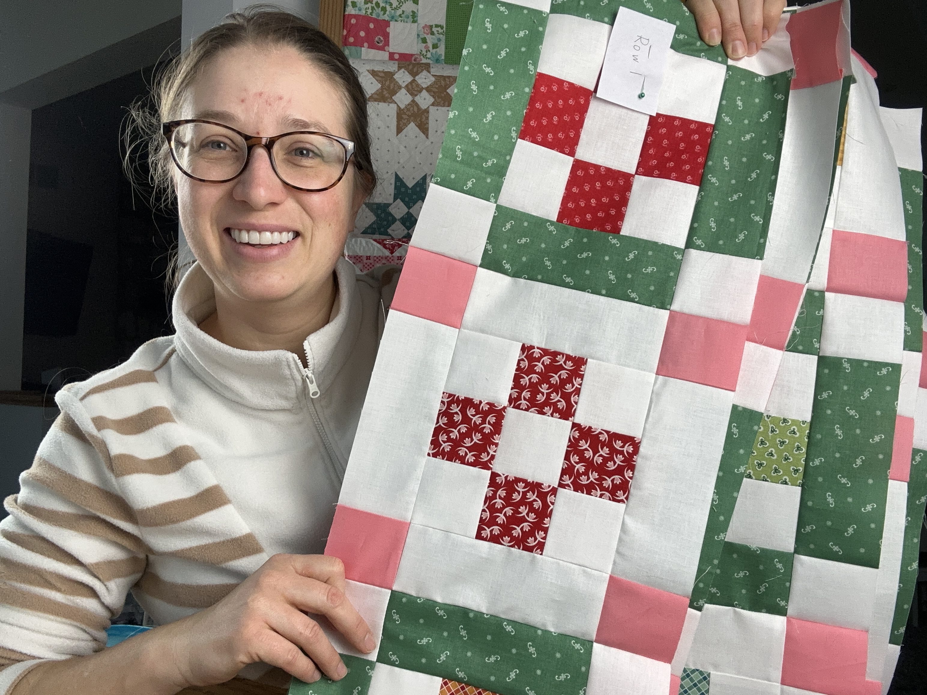 Block rows from the Nona Quilt Along BERNINA WeAll Sew blog