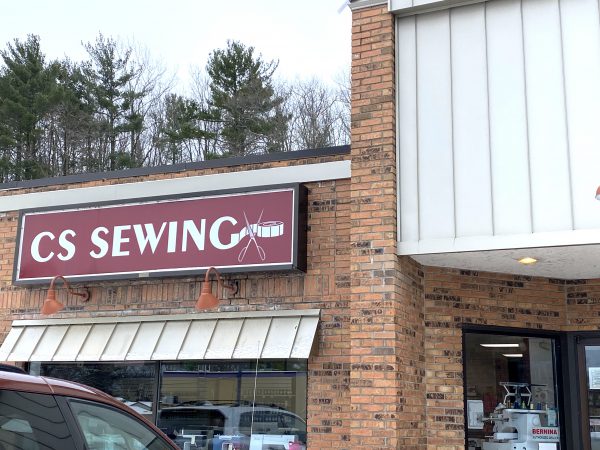 Exterior photo of CS Sewing in Traverse City Michigan as I arrive to pick up my new BERNINA