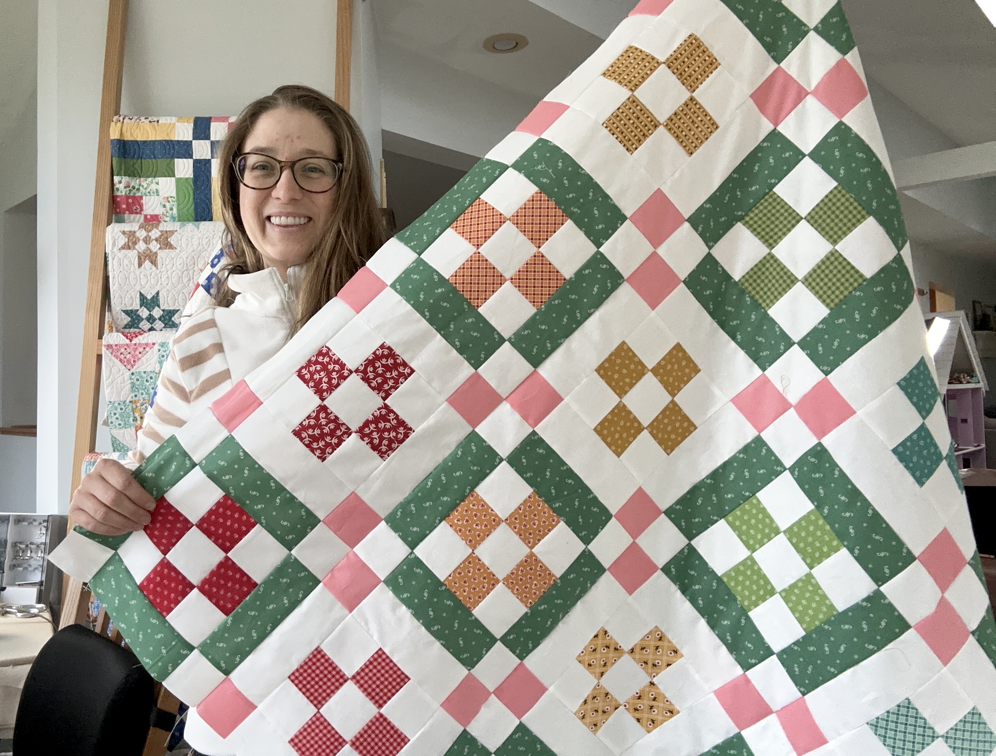 Jessica Dayon and Nona Quilt Top for the Nona Quilt Along BERNINA