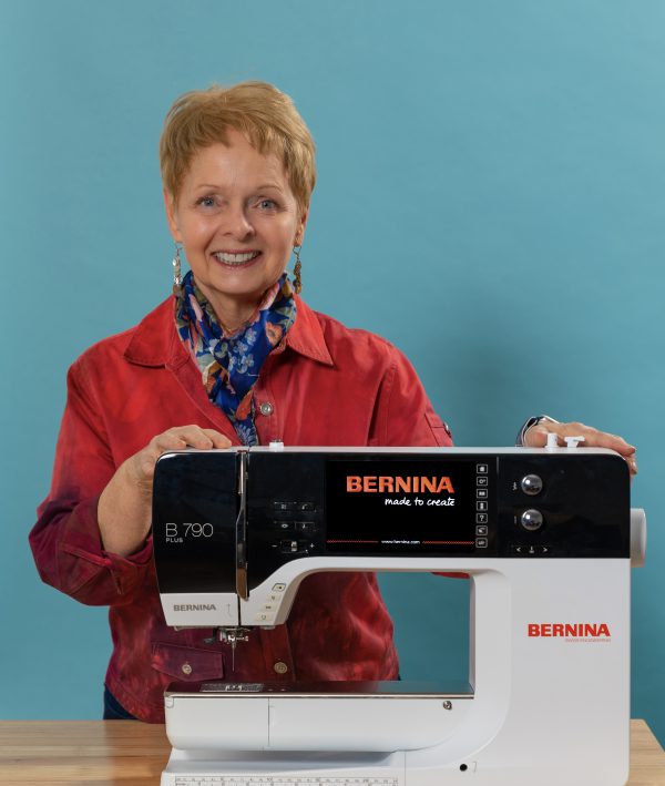 My new BERNINA 790 Plus and I at the Creative Center near Chicago.