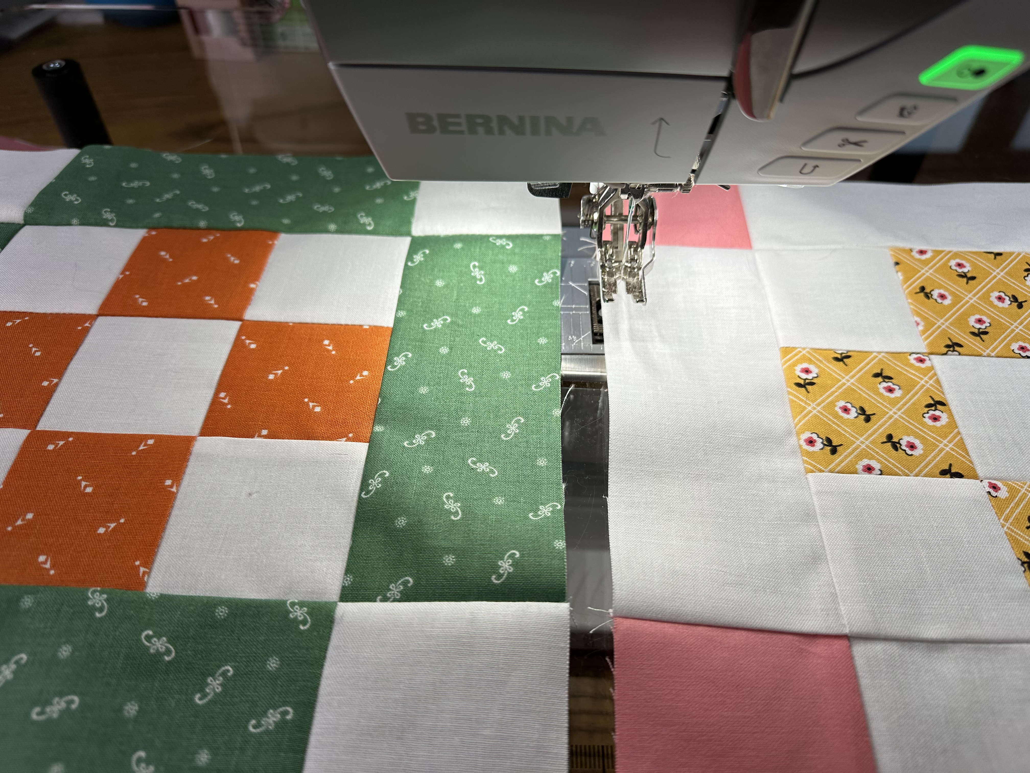 Two blocks from the Nona Quilt Along BERNINA WeAll Sew blog