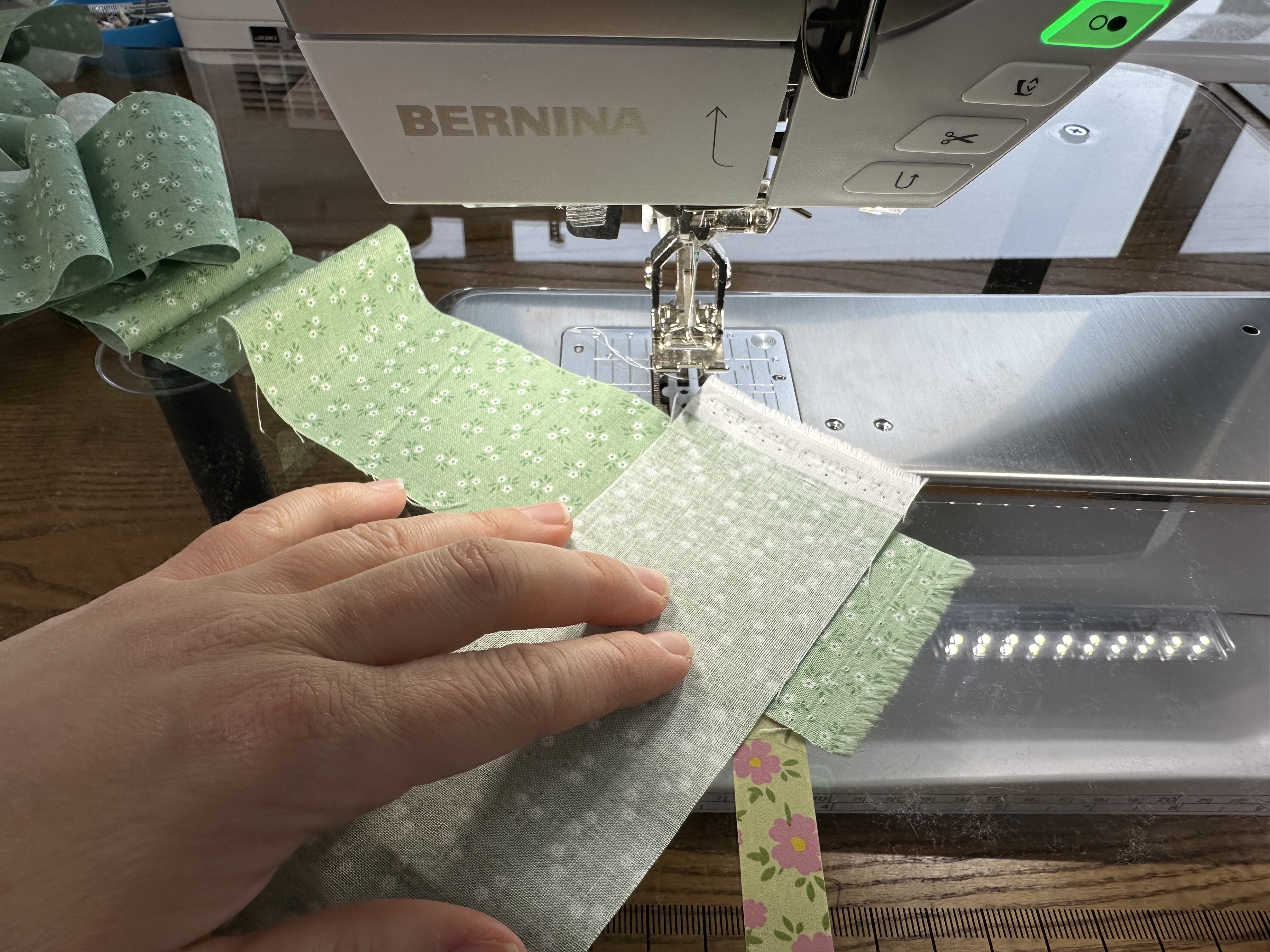 Making binding from the Nona Quilt Along BERNINA WeAll Sew blog