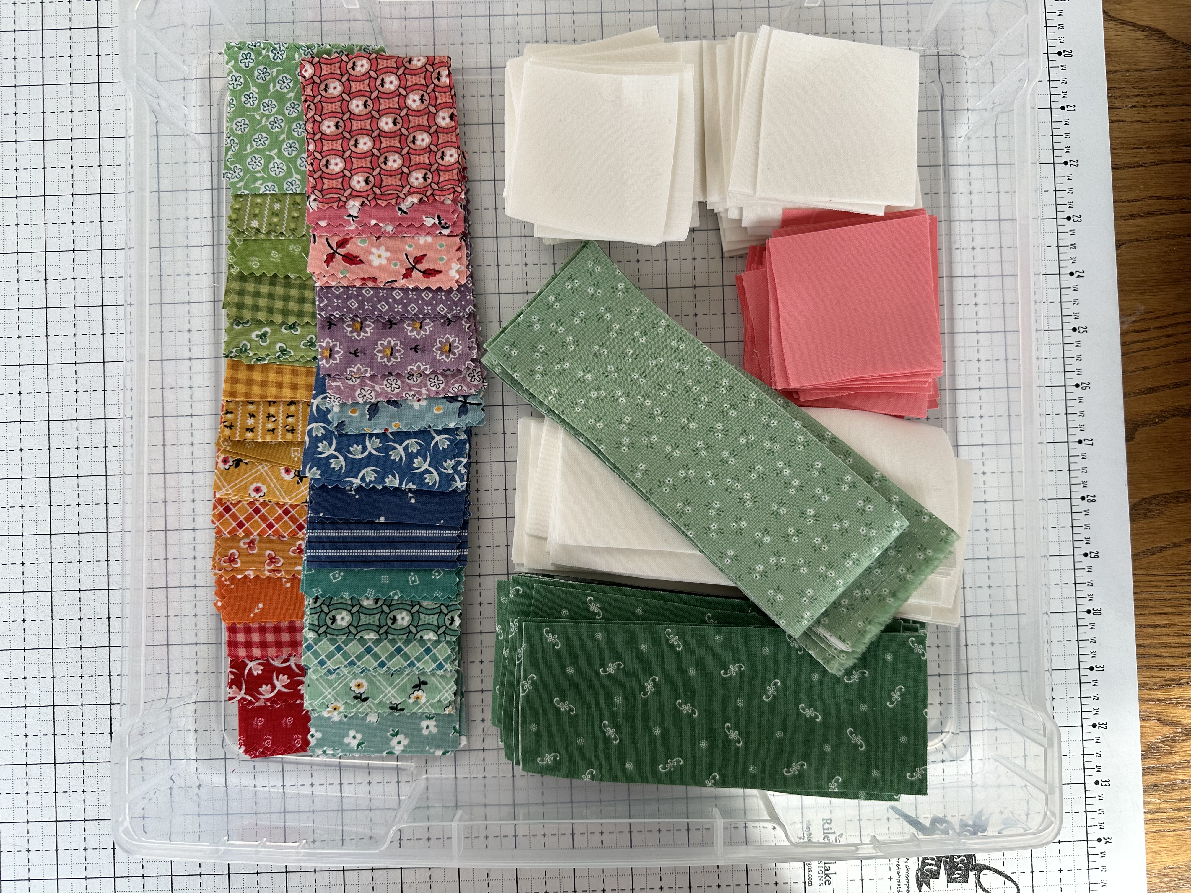 Cut fabric needed for the Nona Quilt BERNINA WeAllSew blog