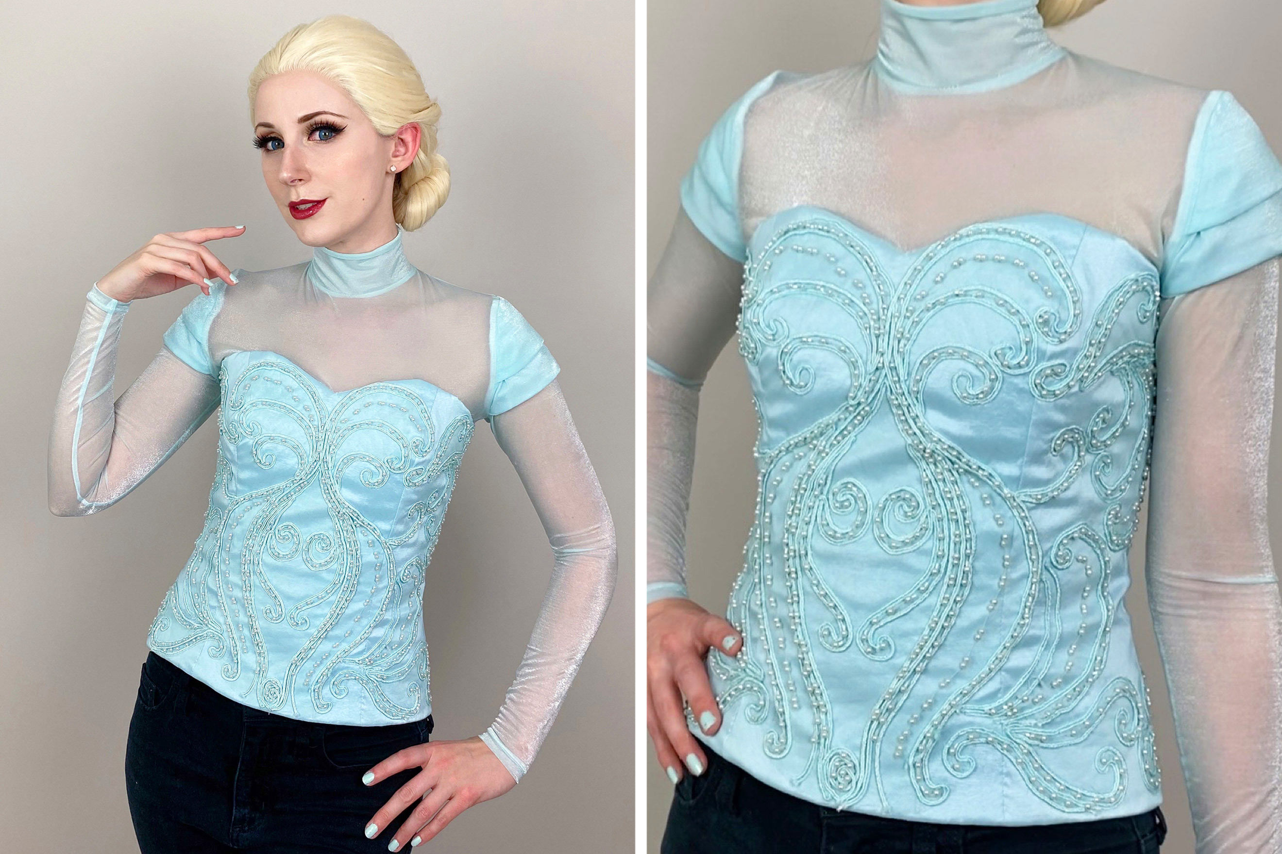 Creating an Appliqué Covered Top for a High Fashion Cinderella Cosplay -  WeAllSew