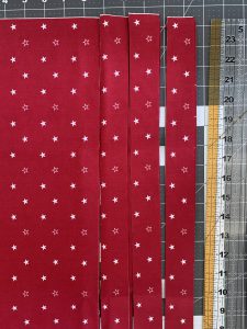 cut fabric strips