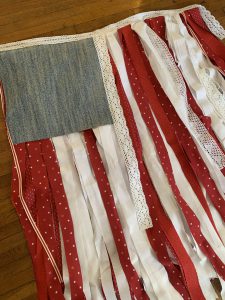 Finished Scrap Fabric Flag