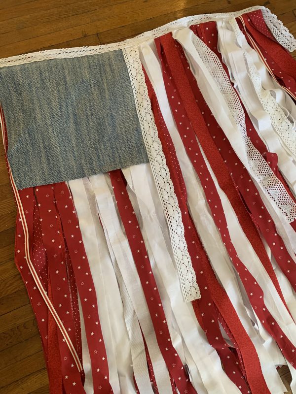 Finished Scrap Fabric Flag