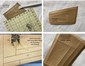 Freezer Paper Piecing Tutorial - Crooked Little House - Scoring