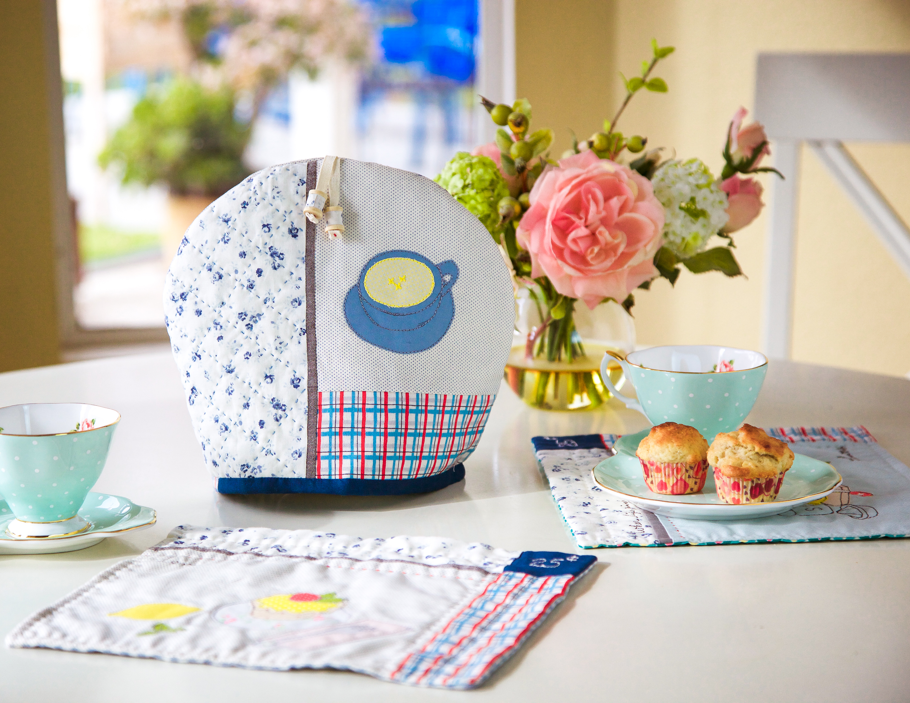 Springtime Slow Stitching Craft Kit - Tea and a Sewing Machine