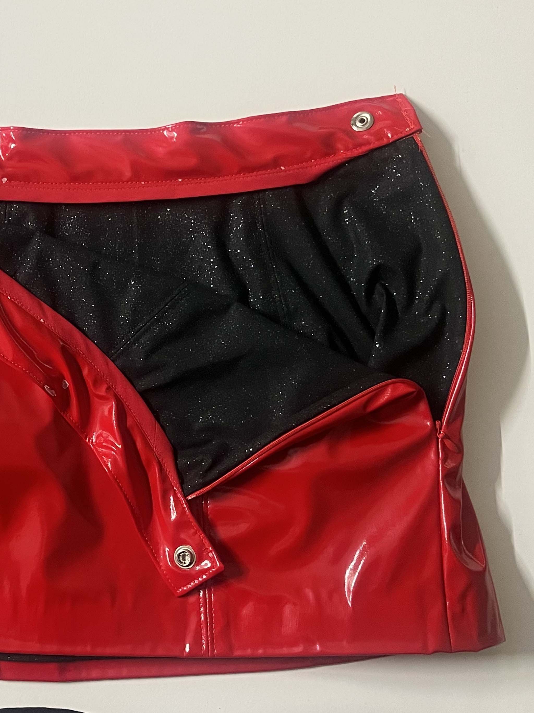 How To Red Leather Skirt Part 3: Finishing Touches
