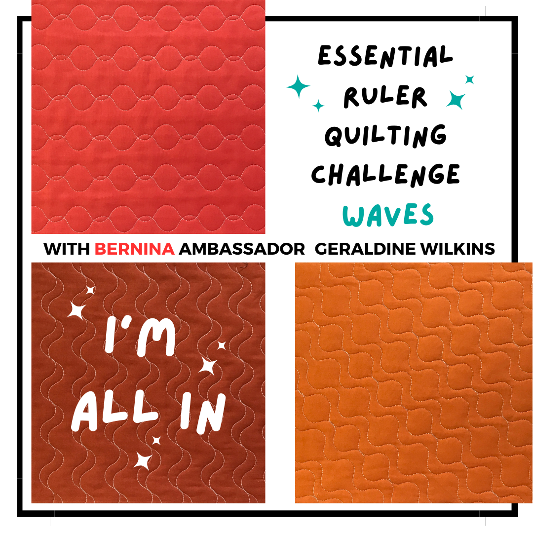 essential ruler quilting challenge waves badge