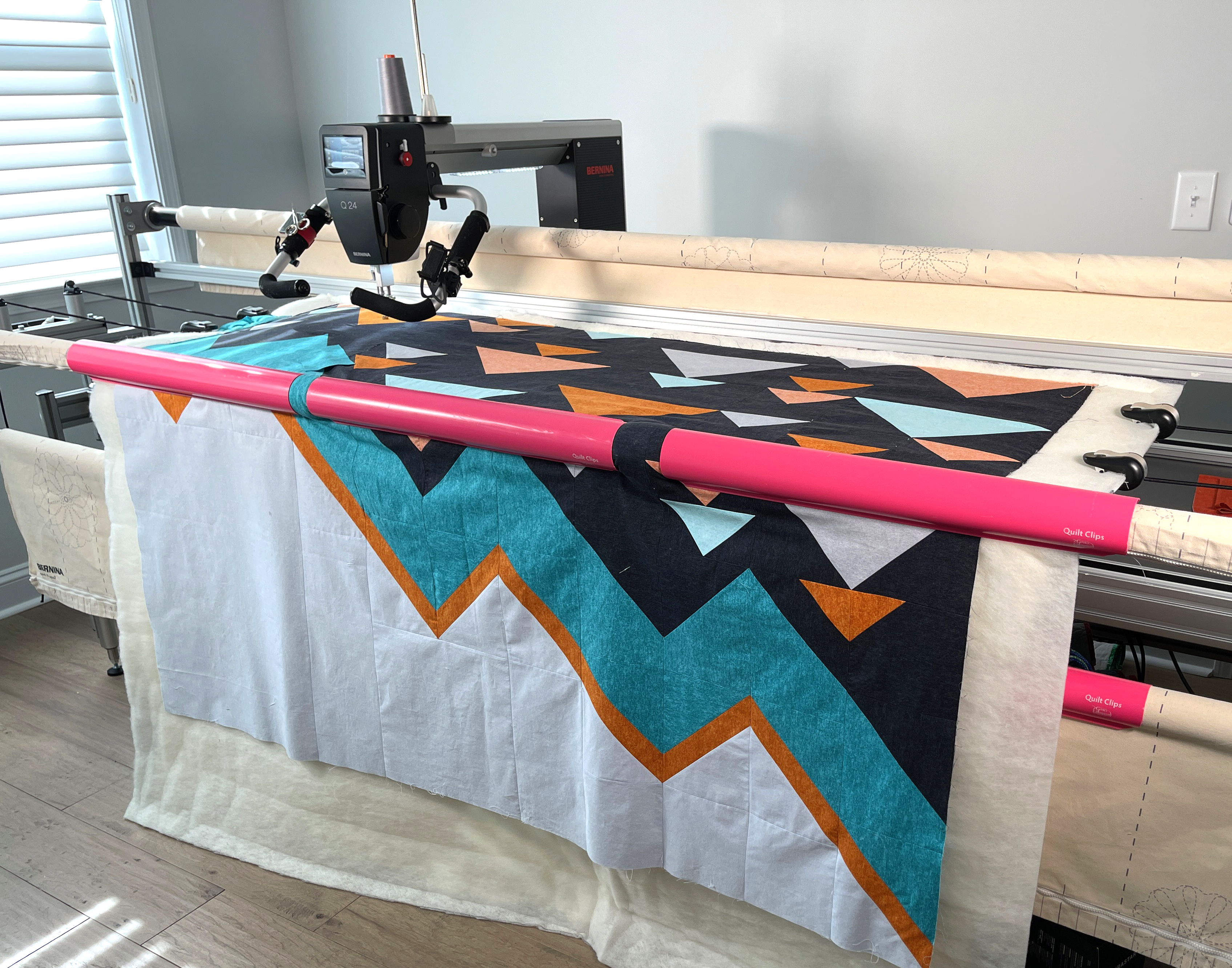 Quilting on a frame 