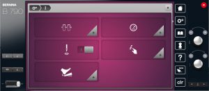 sewing setting BERNINA 790 Display we all sew blog