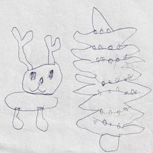 Digitizing_Kids_Drawings_03_Reindeer_and_Tree_BERNINA_WeAllSew_Blog_600x600px