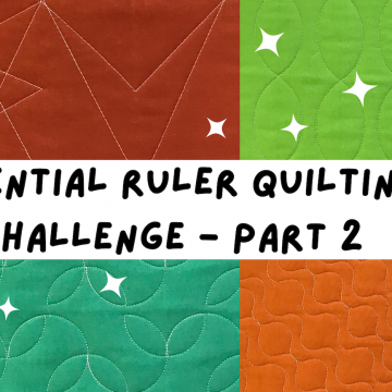 Essential Ruler Quilting Challenge part 2 Circles